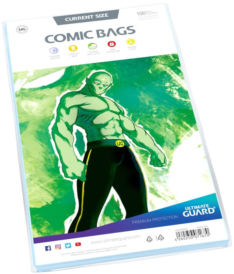 Ultimate Guard Ochrana komiksů Comic Bags Current Size, 100 ks