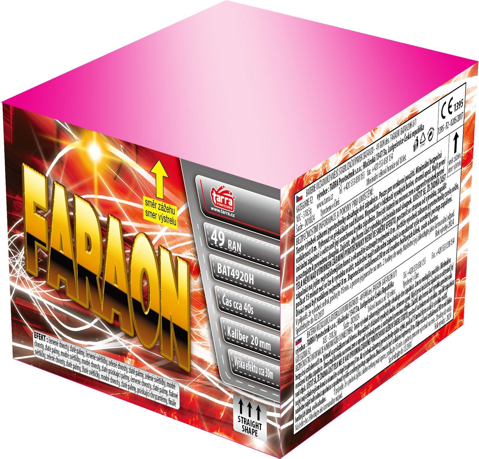 Tarra Ohňostroj - Baterie výmetnic faraon - 49 ran