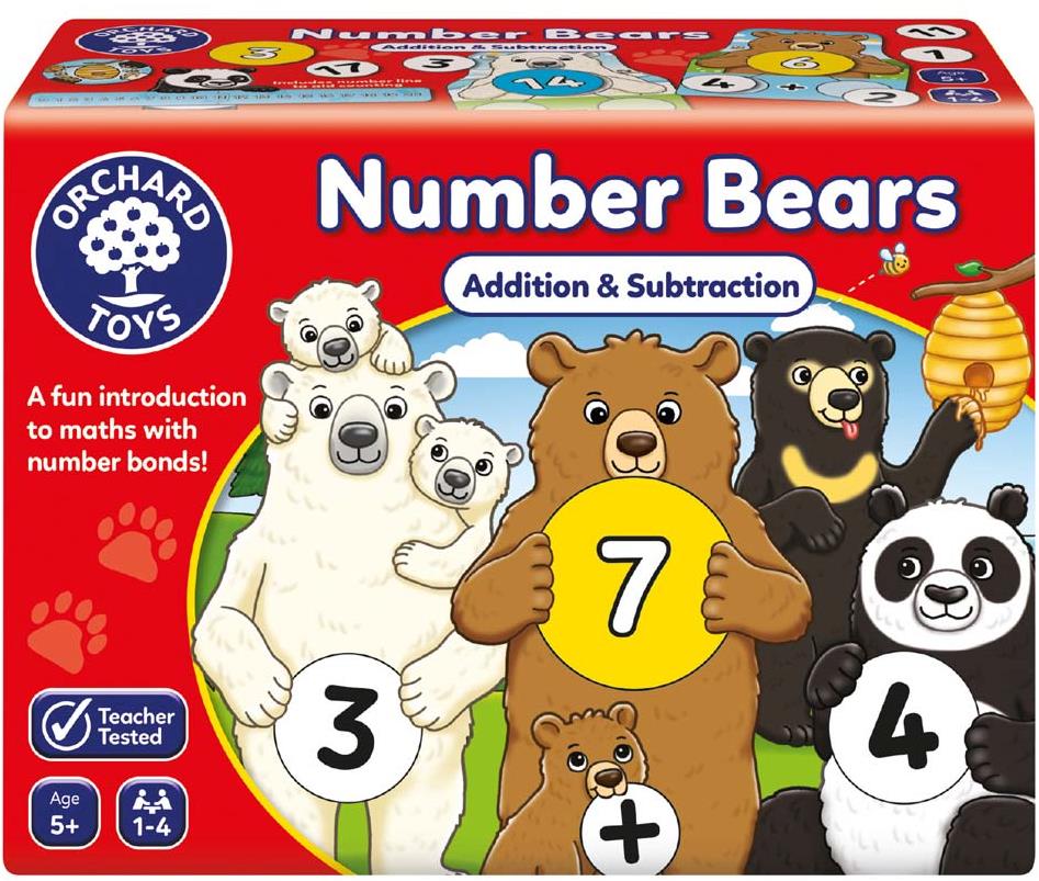 Orchard Toys Vzdělávací hra - Počítej s medvědy