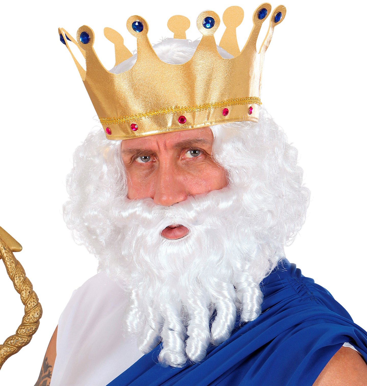 Widmann Bílá paruka a vousy Zeus