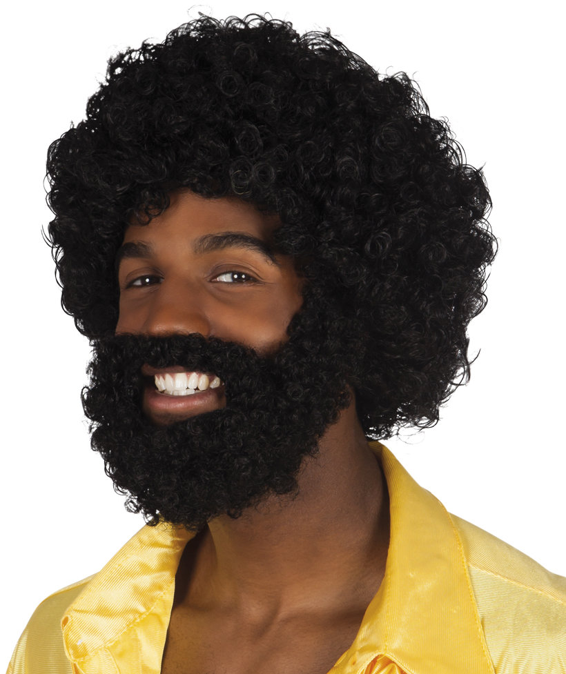 Boland Paruka afro s vousy černá