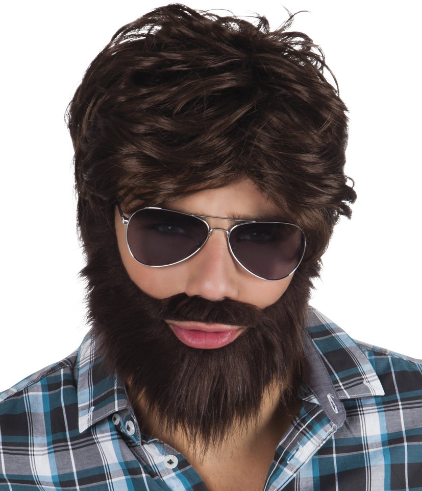 Boland Paruka s vousy hnědá retro