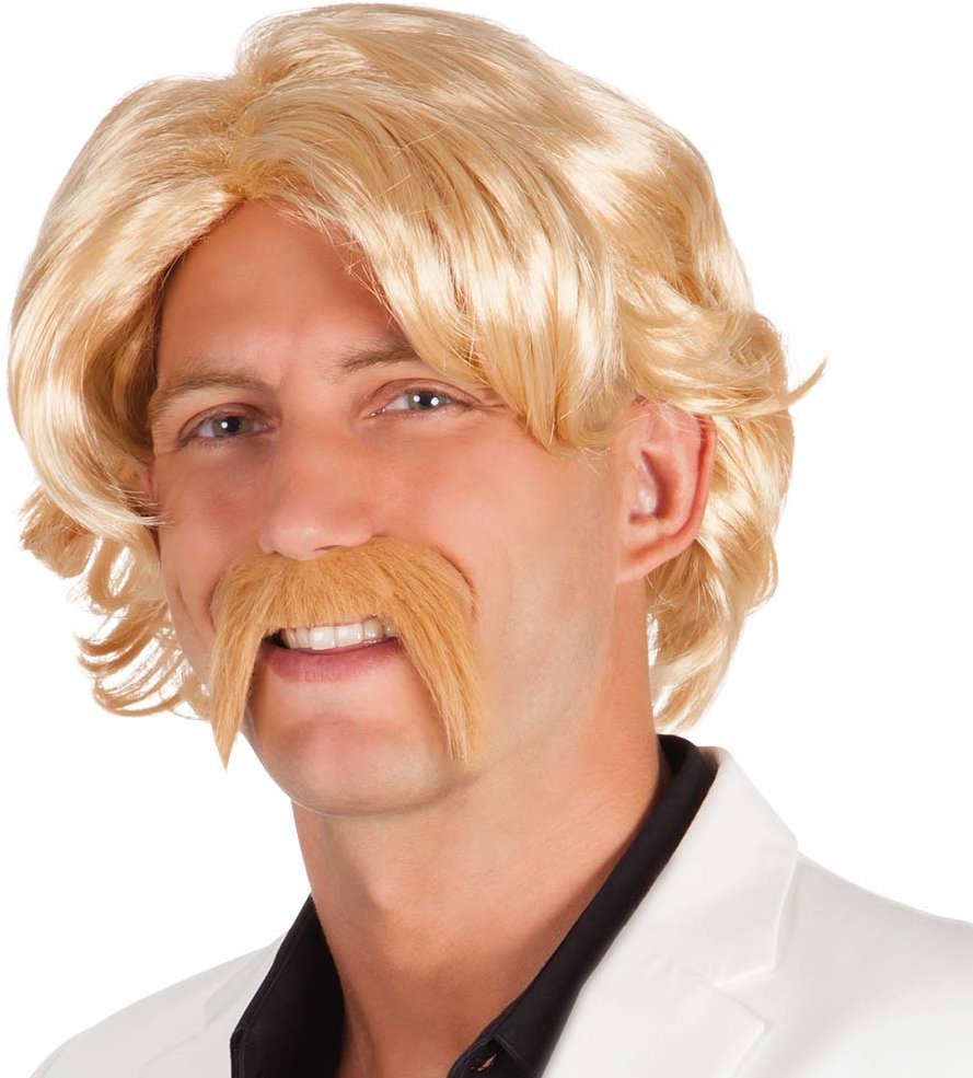 Boland Paruka s knírem blond retro