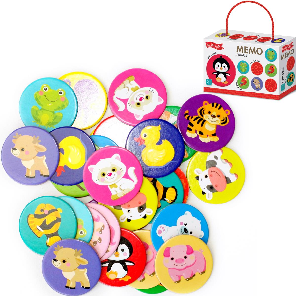 Far Far Land Desková hra Memo Zvířata