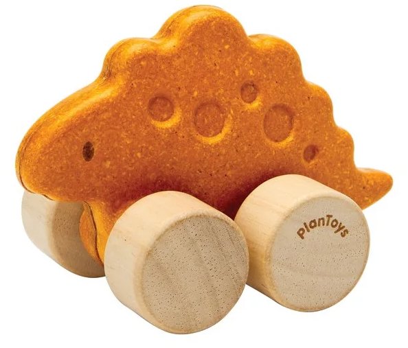 Plan Toys Dino Stego autíčko