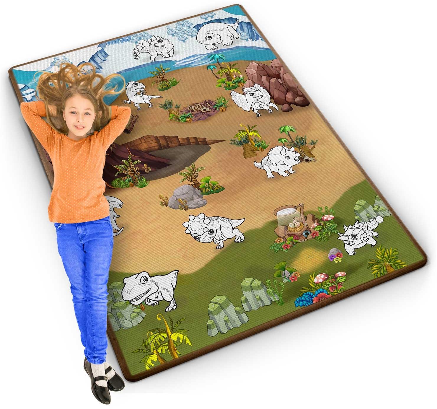 Ricokids Válcovaná pěnová podložka na vybarvování Dinosauři