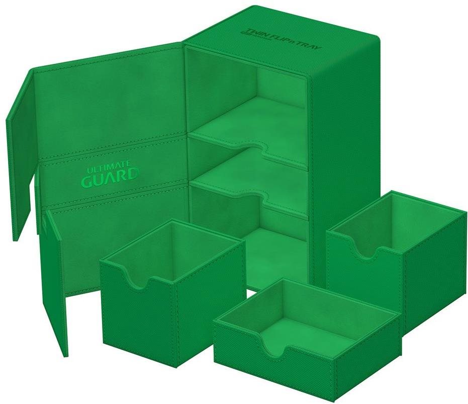 Ultimate Guard Twin Flip`n`Tray 160+ XenoSkin Monocolor Green