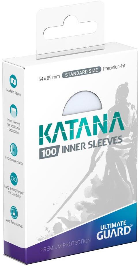 Ultimate Guard - obaly na karty - Katana Inner Sleeves Standard Size Transparent 100 ks