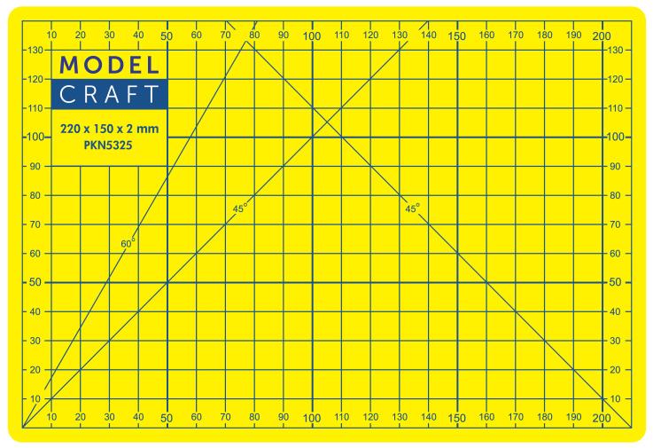 SHESTO Modelcraft 2 mm A5 230 x 160 mm - perfektní řezací podložka