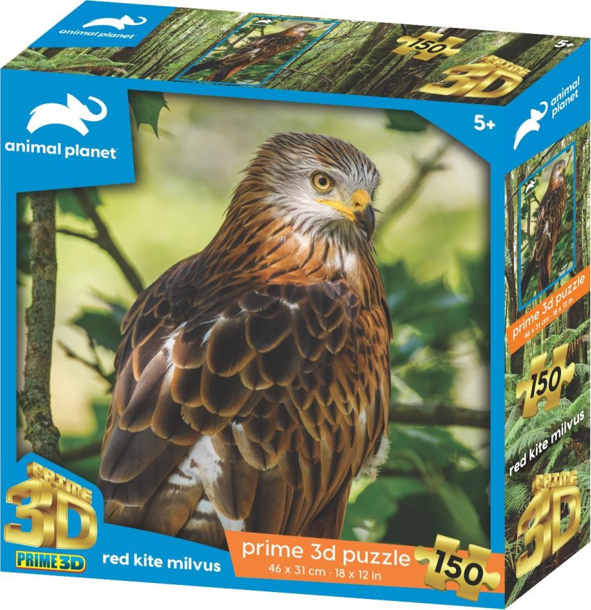 Prime 3D Puzzle s 3D efektem 150 dílků Animal Planet: Luňák červený