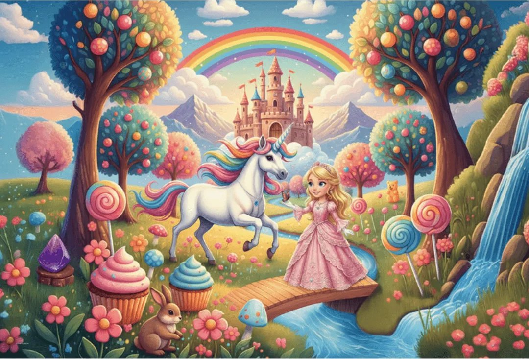 TREFL Puzzle Princezna a jednorožec MAXI 24 dílků