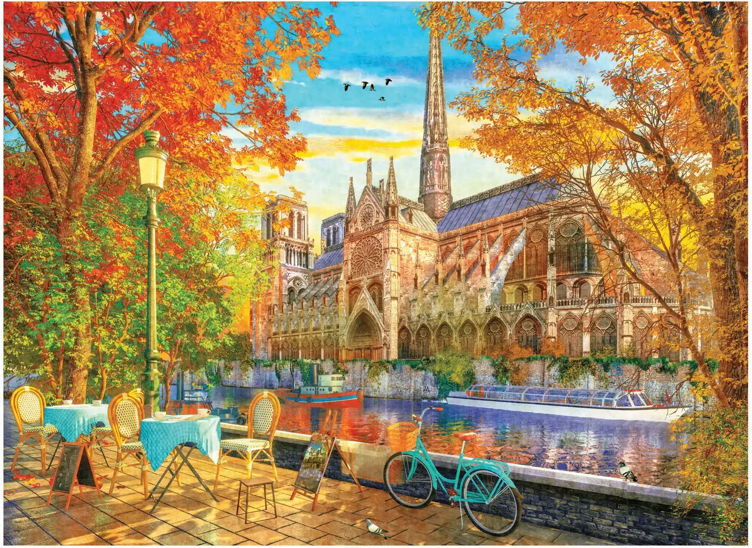 ANATOLIAN Puzzle Podzimní Notre Dame 1000 dílků