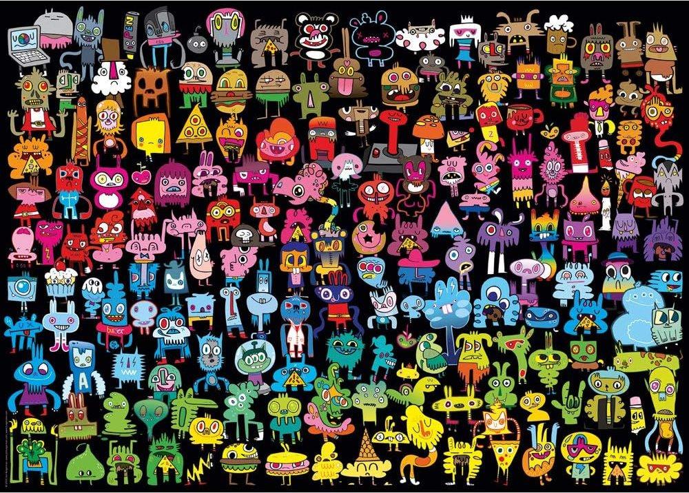 HEYE Puzzle Doodle Rainbow 1000 dílků