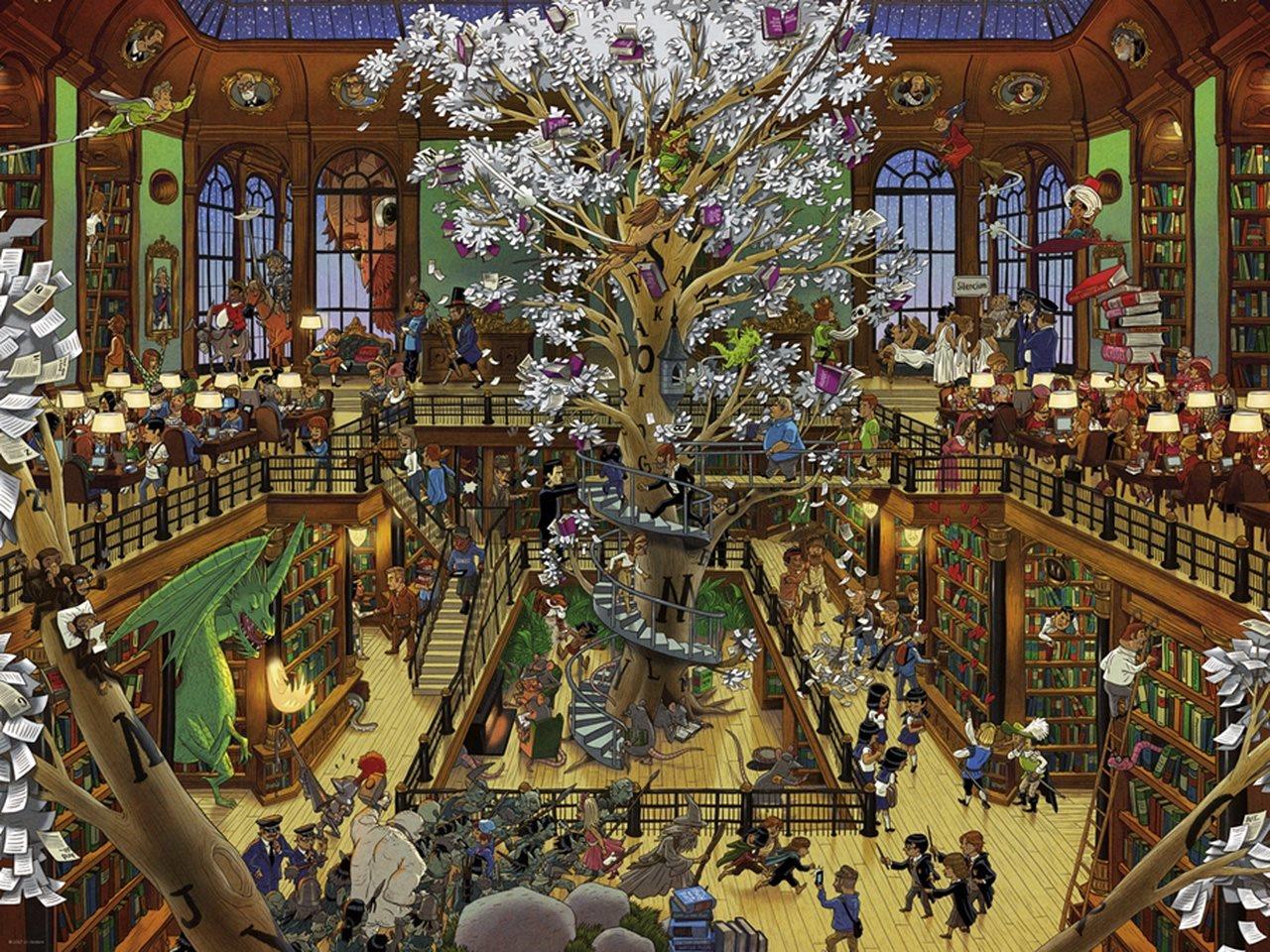 HEYE Puzzle Knihovna 1500 dílků