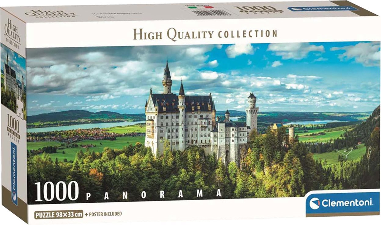 Clementoni Panoramatické Zámek Neuschwanstein 1000 dílků