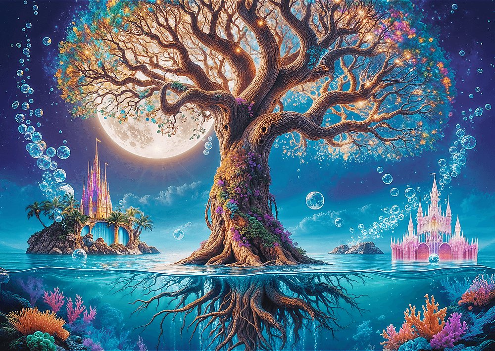 TREFL Puzzle Premium Plus Tea Time: Magický strom 500 dílků