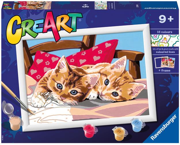 Ravensburger Kreativní a výtvarné hračky 201945 CreArt Dvě mazlivá koťata