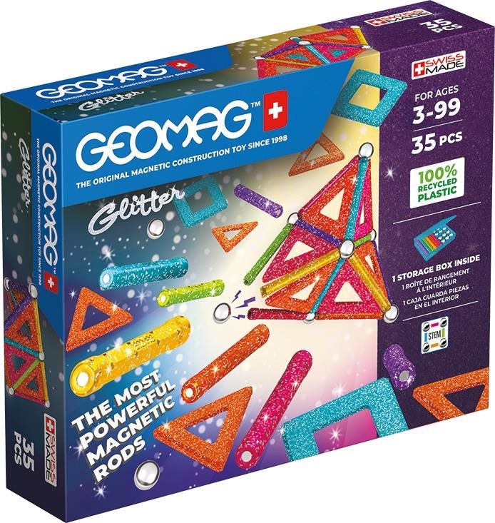 Geomag Glitter Recycled 35 dílků