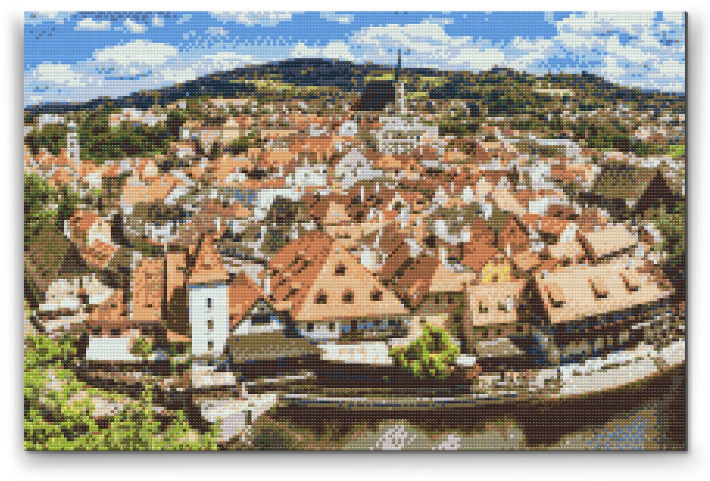 Painting Queens Diamantové malování Český Krumlov 1, 40 × 60 cm, bez rámu, hranaté