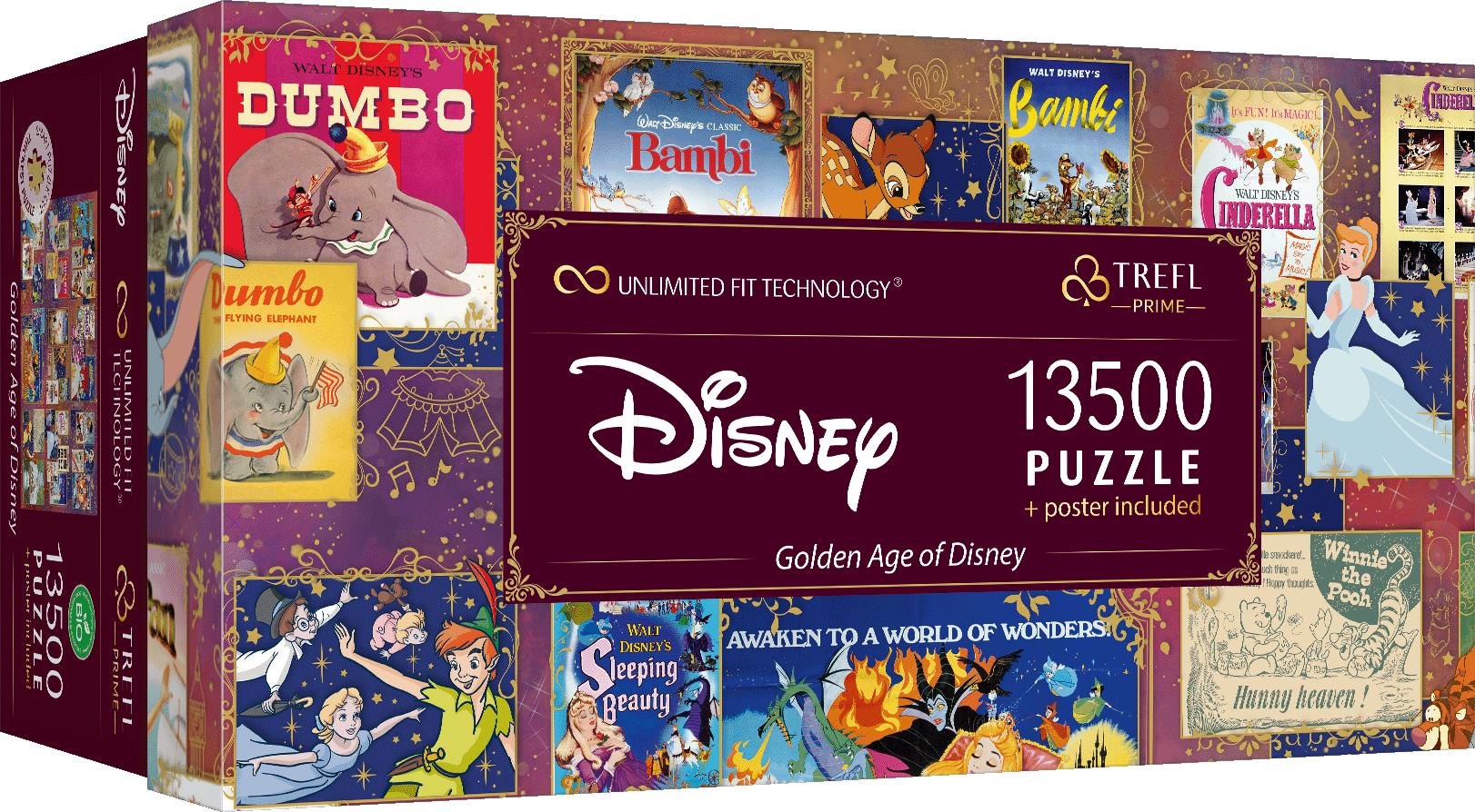 TREFL puzzle UFT zlatý věk Disney 13500 dílků