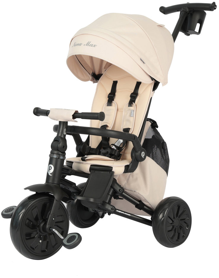 QPLAY Tříkolka Nova Max 5v1 Beige, 10-72 měsíců