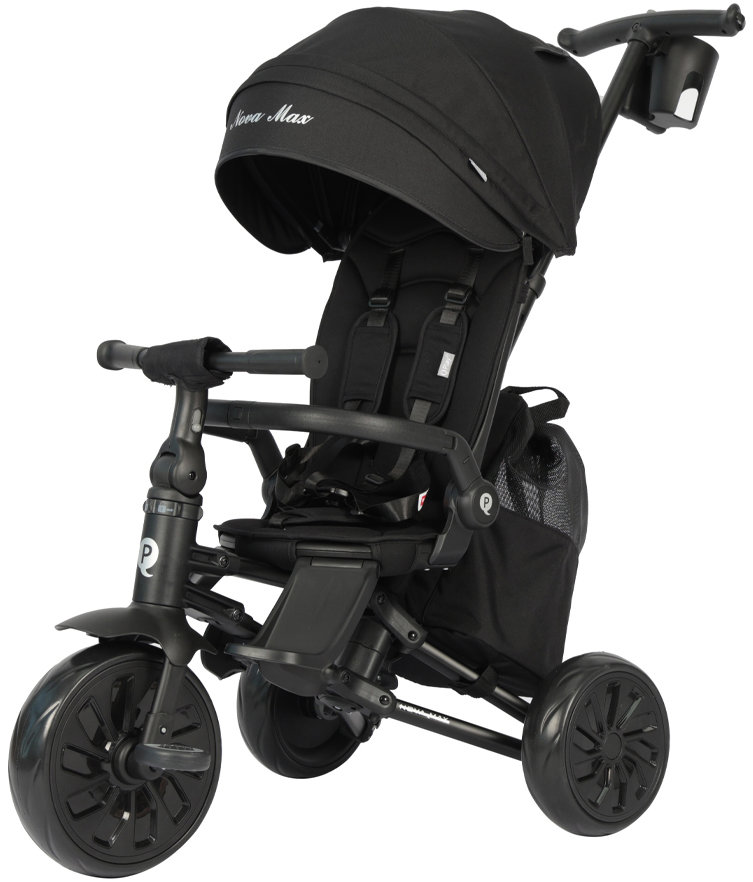QPLAY Tříkolka Nova Max 5v1 Black, 10-72 měsíců