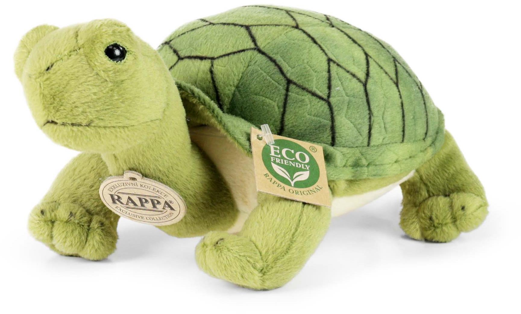 RAPPA Plyšová želva Agáta zelená 25 cm, Eco-Friendly