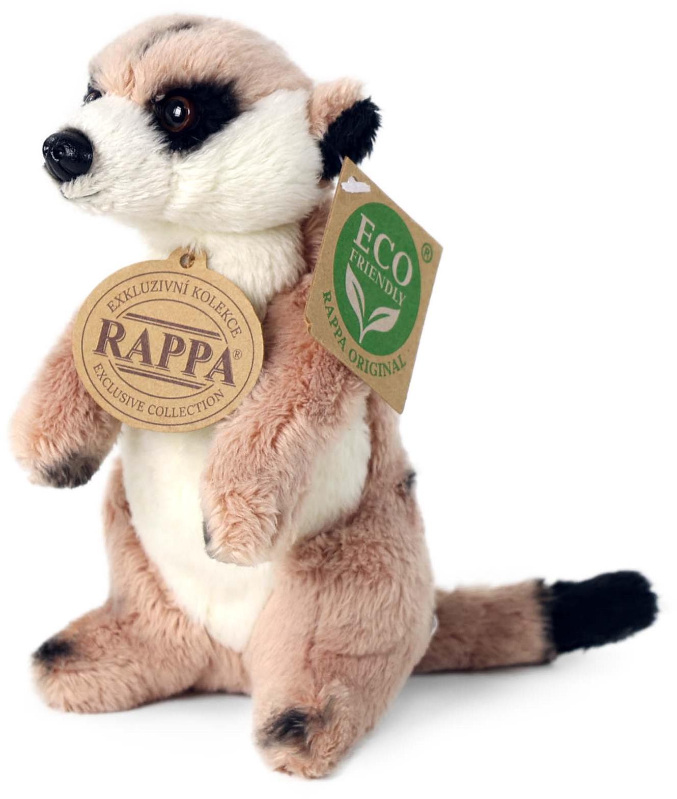 RAPPA Plyšová surikata stojící 14 cm, Eco-Friendly
