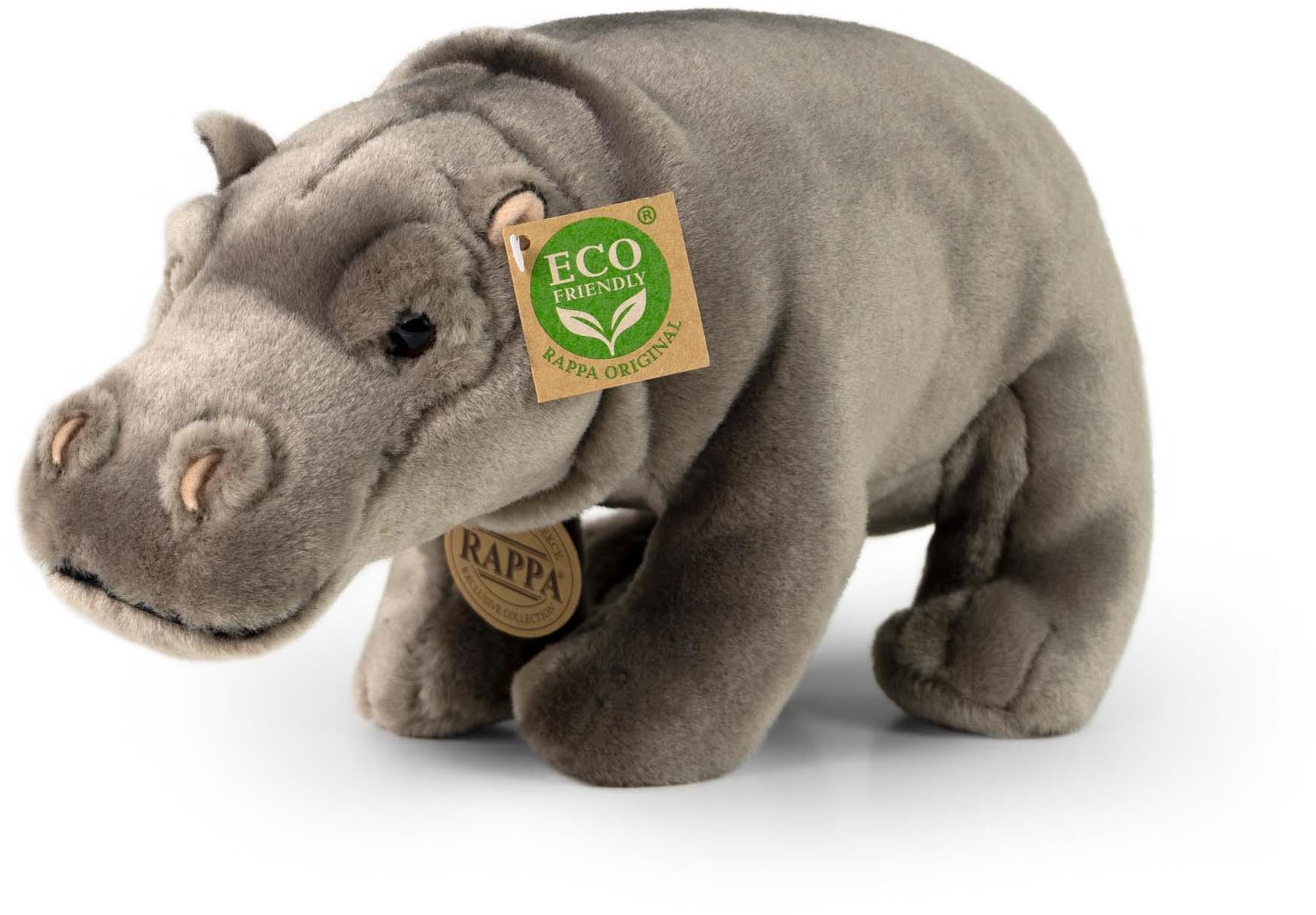 RAPPA Plyšový hroch stojící 30 cm, Eco-Friendly