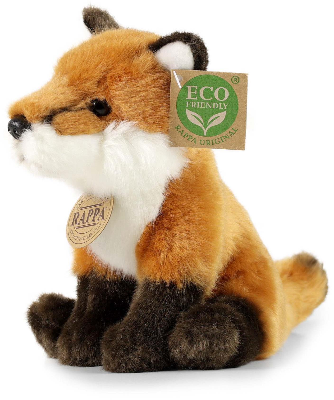 RAPPA Plyšová liška 18 cm, Eco-Friendly