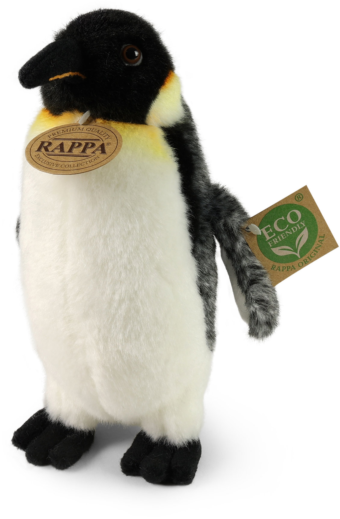 RAPPA Plyšový tučňák stojící 20 cm, Eco-Friendly