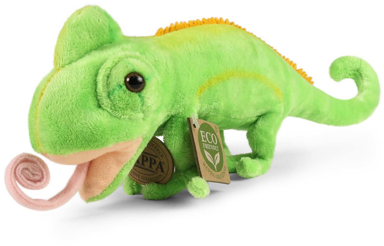 RAPPA Plyšový chameleon 30 cm, Eco-Friendly