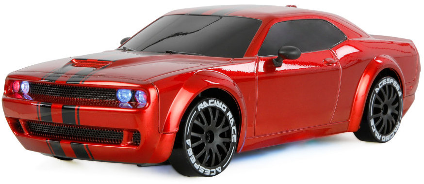 AMEWI Drift Muscle Car, driftovací s gyroskopem a LED 4WD 1:20 RTR červené