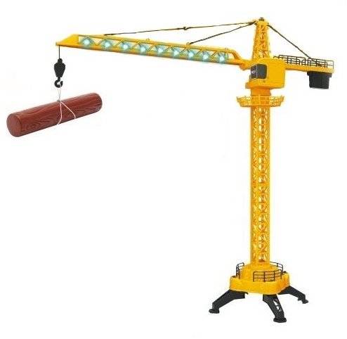 Mamido Jeřáb na dálkové ovládání se světly, otočné rameno 360°, 128 cm