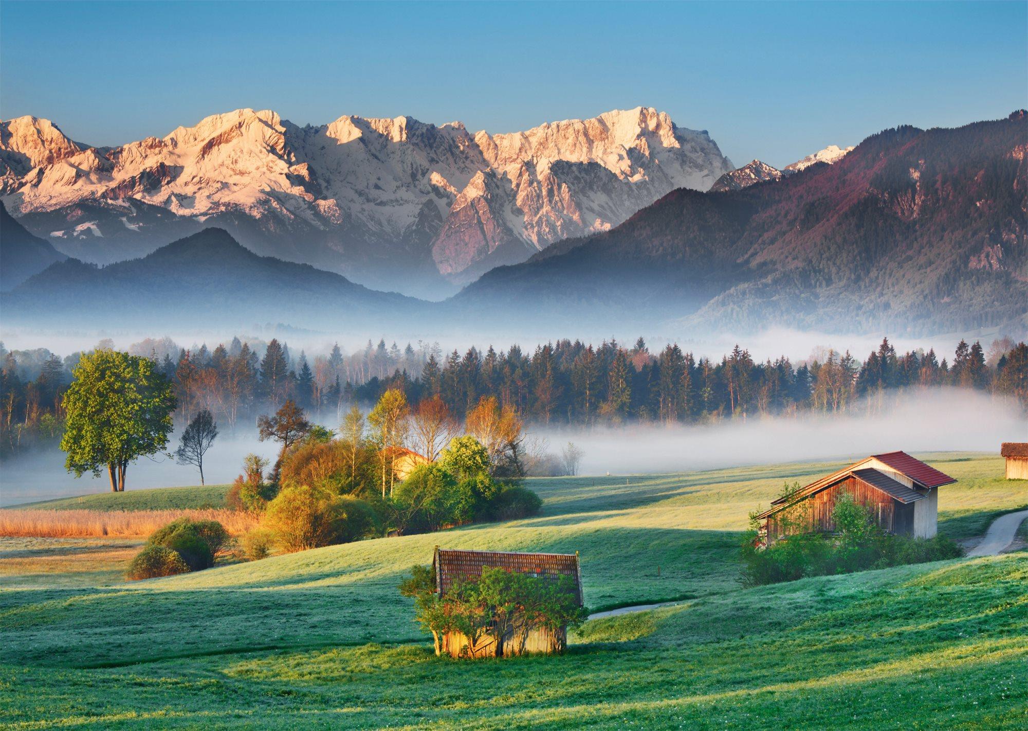 Schmidt Puzzle Garmisch Partenkirchen – Murnauer Moos 1000 dílků