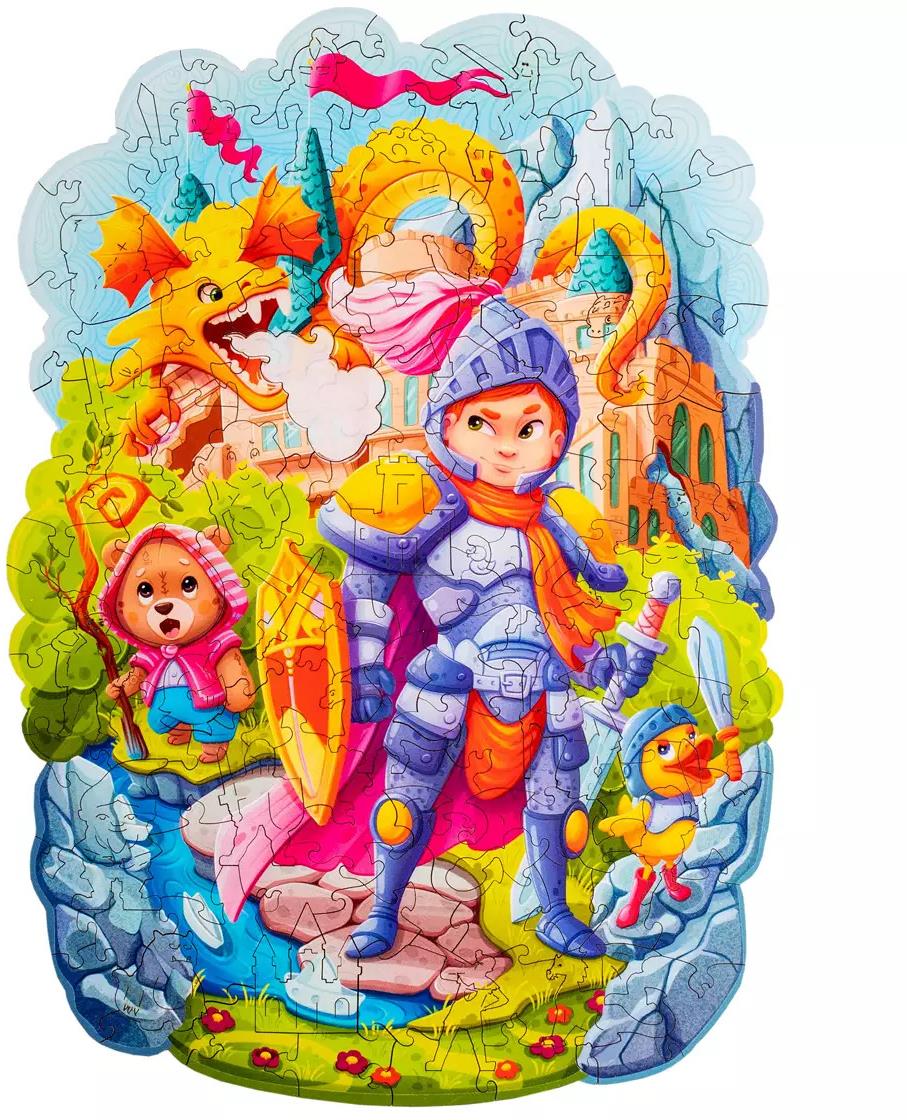Woodlika - Dřevěné puzzle české výroby: Statečný rytíř