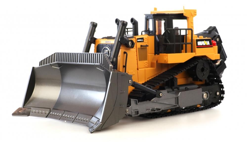 Amewi RC buldozer s funkční radlicí a zadním drapákem 1:16, zvuky, LED