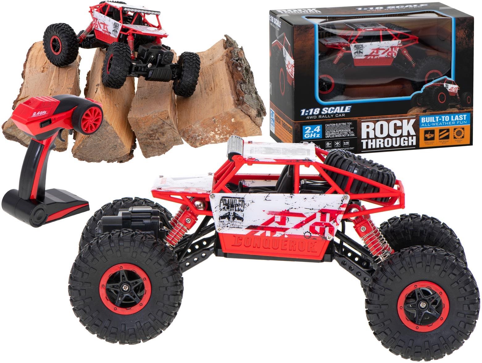 RC auto Rock Crawler HB 2.4GHz 1:18 červené