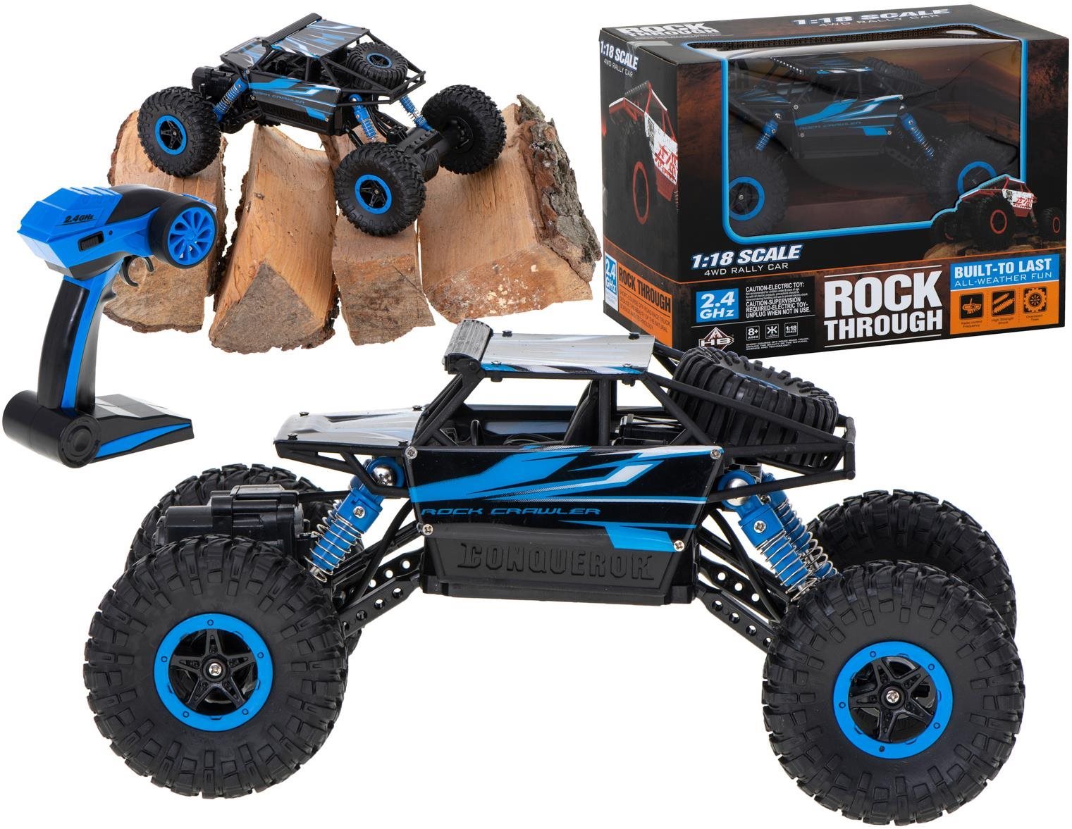 RC auto Rock Crawler HB 2.4GHz 1:18 modré