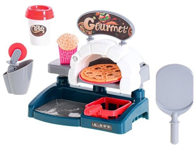 Mikrotrading Fast food pizza set 16 × 16 cm, 8 ks na kartě