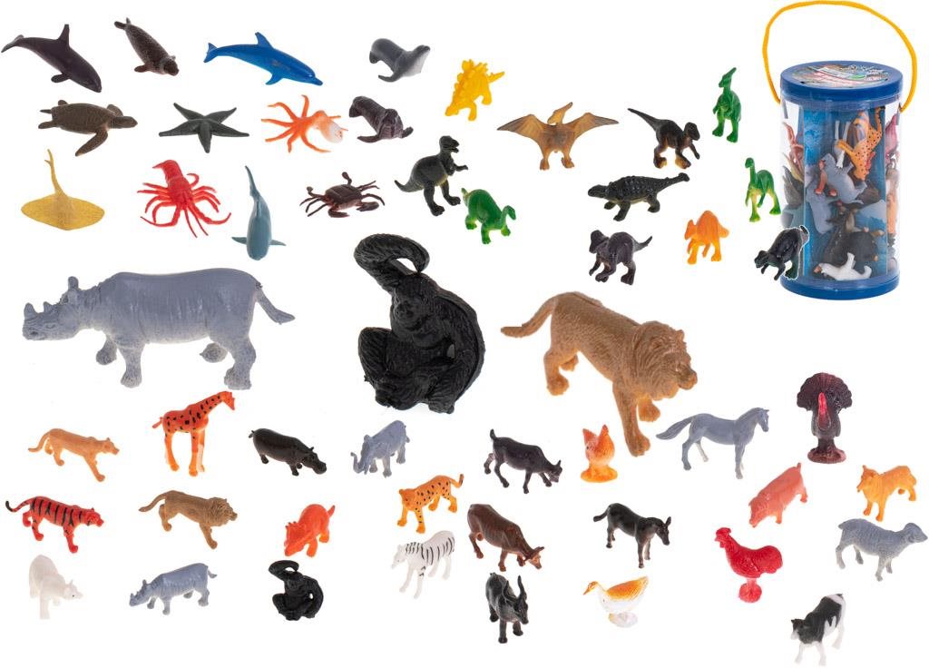 Figurky mořská zvířata divocí dinosauři mix 48 ks