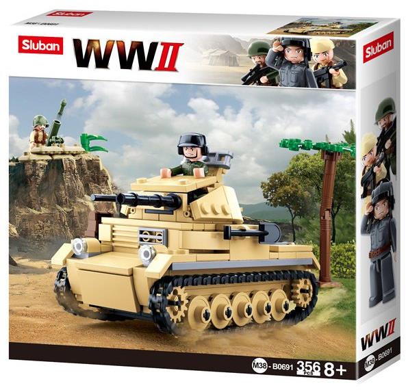 Sluban WWII M38-B0691 Německý tank Panzer II