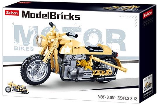 Sluban Model Bricks M38-B0959 Armádní motorka