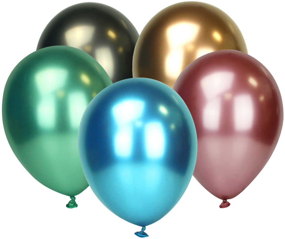 Smart Balloons Balónky 5 ks Chrom mix