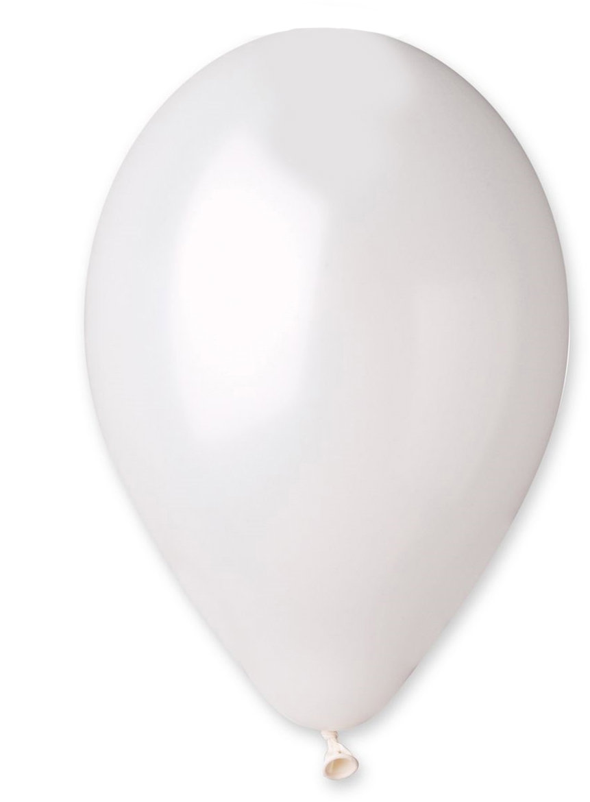 Smart Balloons Balónky 10 ks Metal bílé