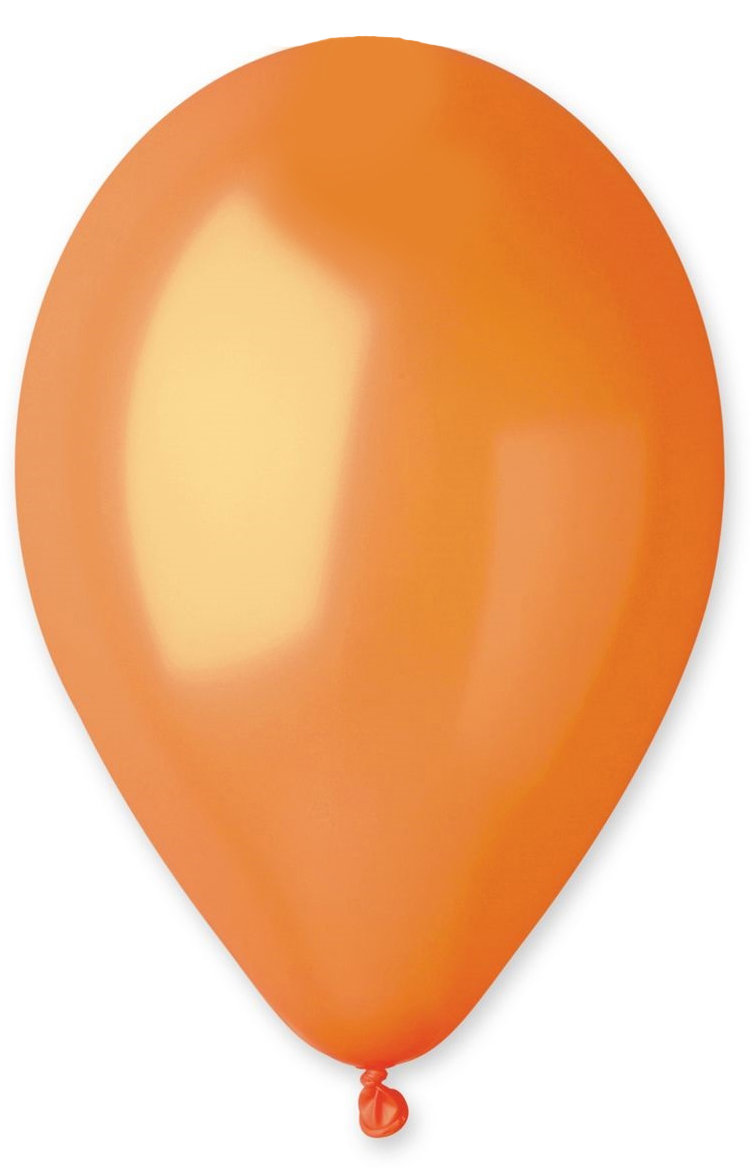 Smart Balloons Balónky 10 ks Metal oranžové