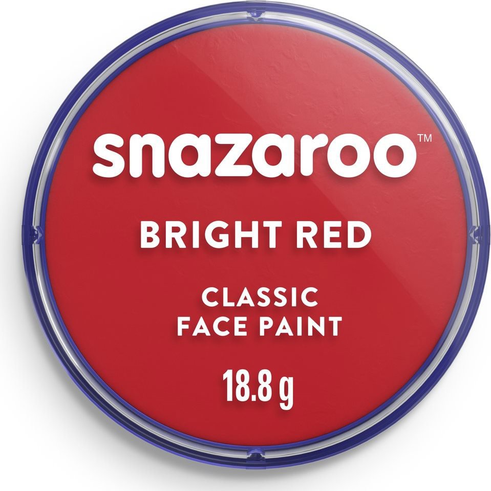 Snazaroo Zářivě červená (Bright Red) 18 ml