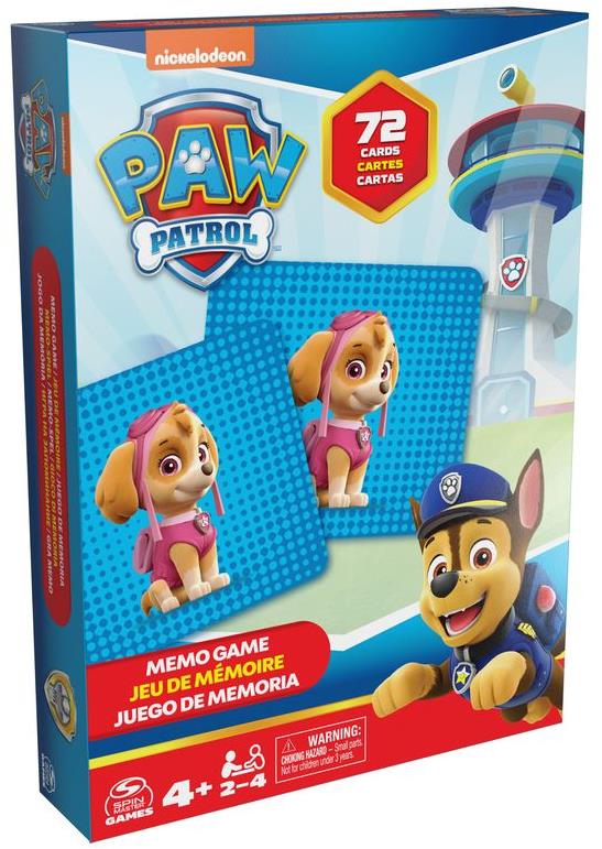 Spin Master Games Tlapková patrola pexeso 72 karet