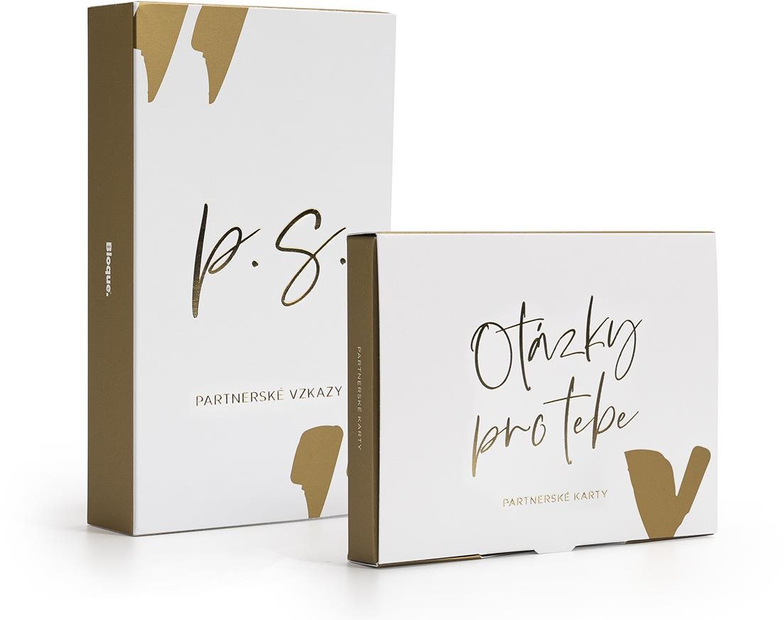 Bloque Partnerské karty Otázky pro Tebe - hravý set pro zamilované a partnerské vzkazy P.S.