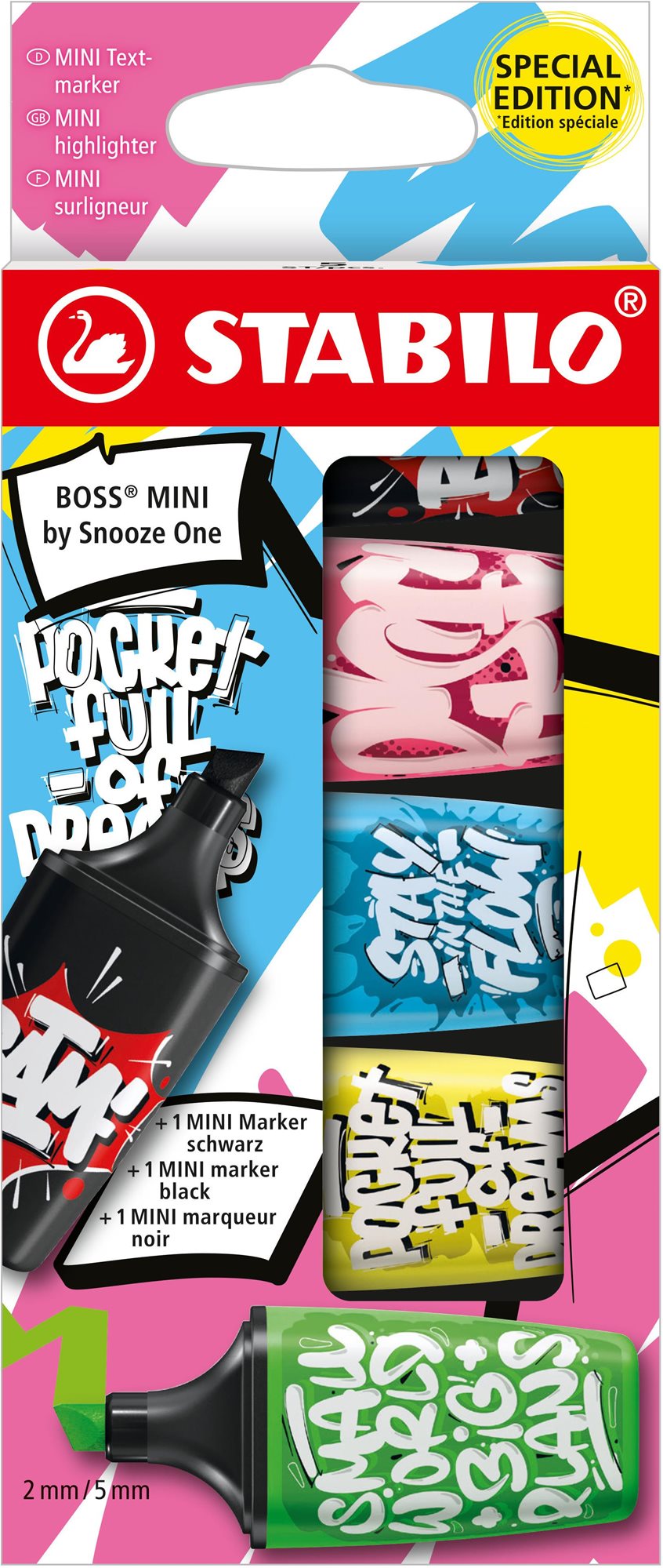 STABILO BOSS MINI by Snooze One - 5 ks sada